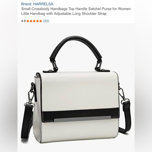 Harrelsa Handbags - Women's Elegant Black and White Satchel